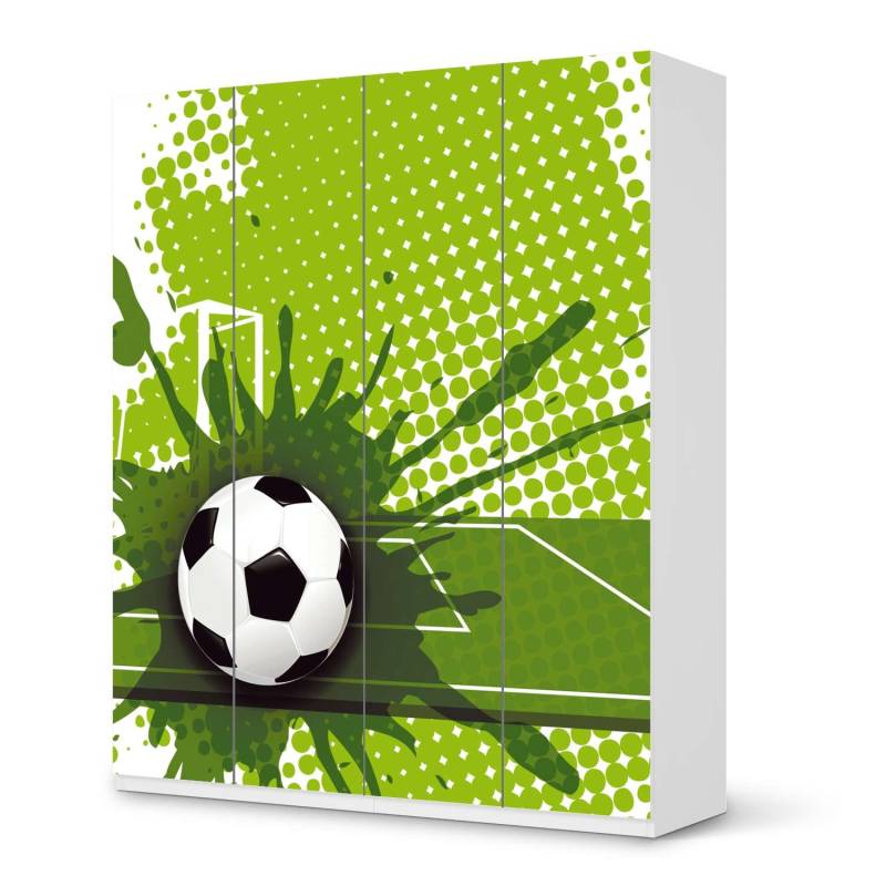 M?belfolie IKEA Pax Schrank 236 cm H?he - 4 T?ren - Design: Goal M?belfolie IKEA Pax Schrank 236 cm H?he - 4 T?ren - Design: Goal von creatisto