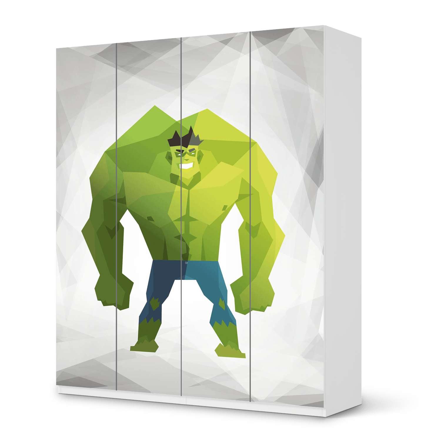 M?belfolie IKEA Pax Schrank 236 cm H?he - 4 T?ren - Design: Mr. Green von creatisto