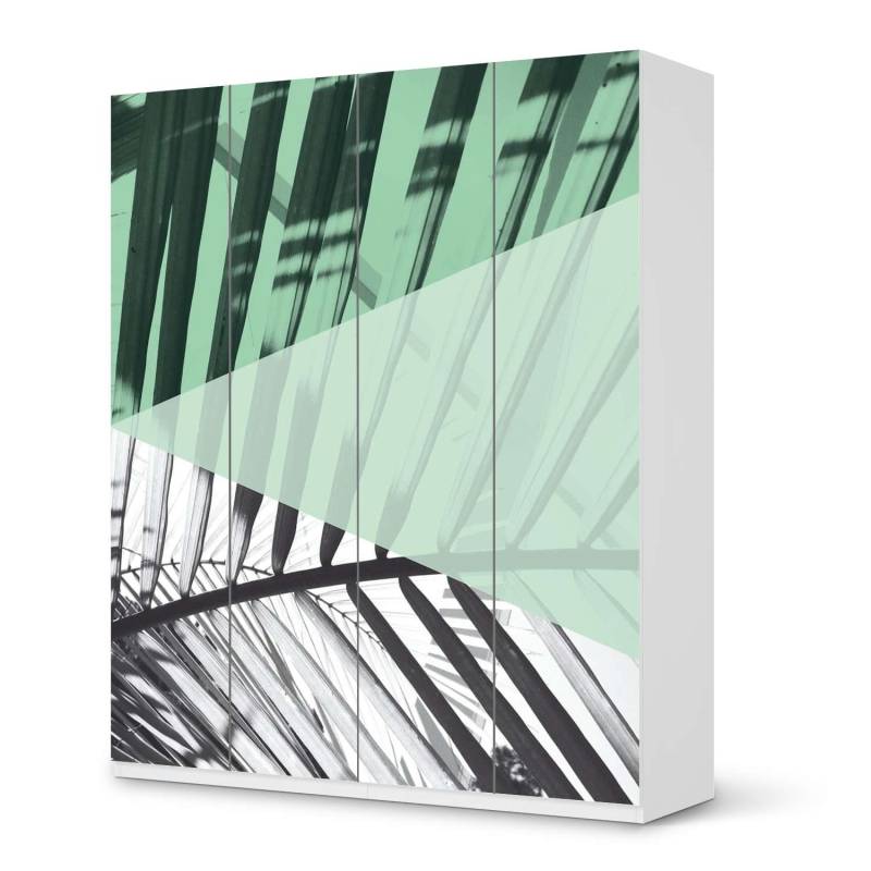 M?belfolie IKEA Pax Schrank 236 cm H?he - 4 T?ren - Design: Palmen mint M?belfolie IKEA Pax Schrank 236 cm H?he - 4 T?ren - Design: Palmen mint von creatisto