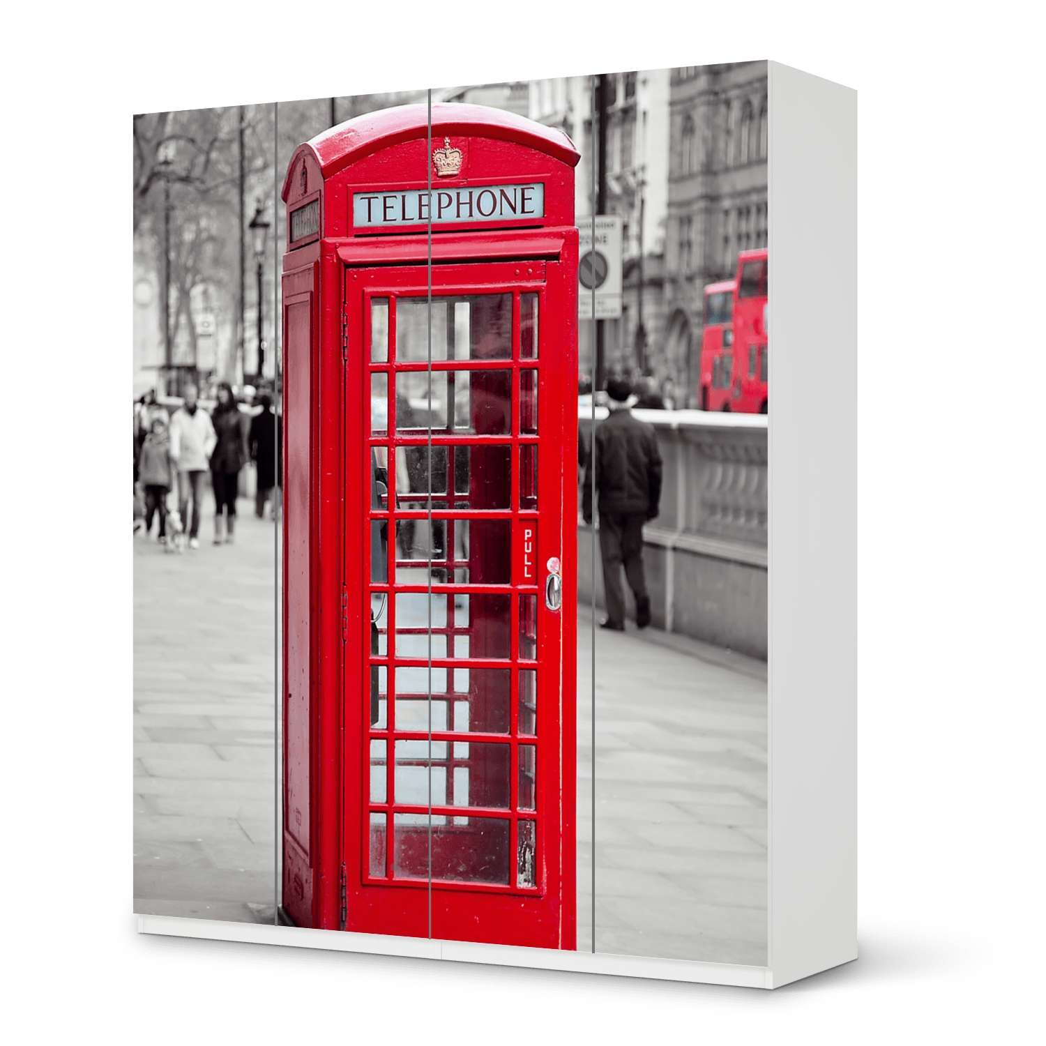 M?belfolie IKEA Pax Schrank 236 cm H?he - 4 T?ren - Design: Phone Box M?belfolie IKEA Pax Schrank 236 cm H?he - 4 T?ren - Design: Phone Box von creatisto