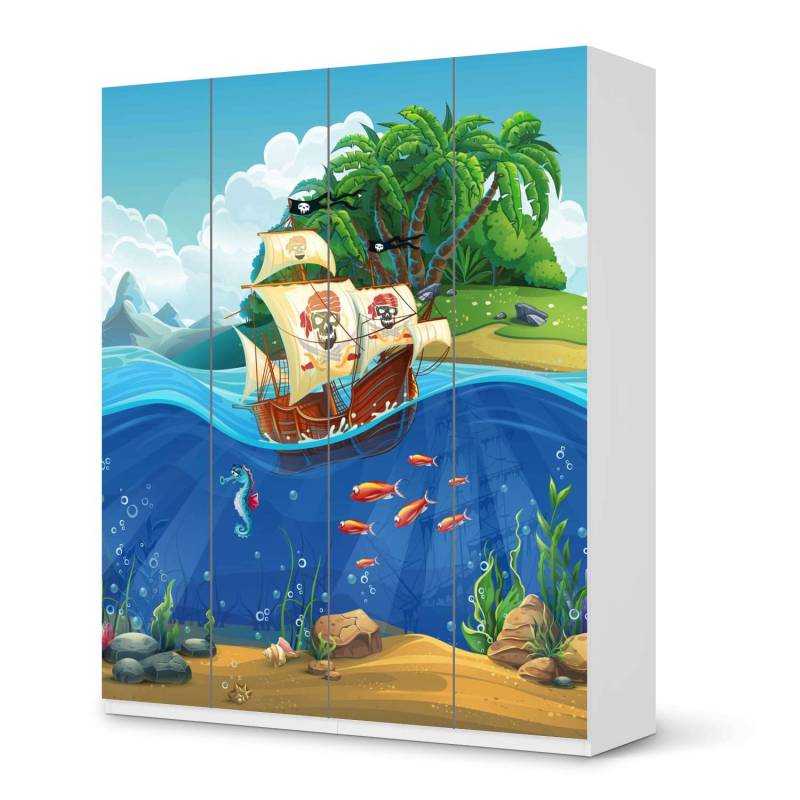 M?belfolie IKEA Pax Schrank 236 cm H?he - 4 T?ren - Design: Pirates M?belfolie IKEA Pax Schrank 236 cm H?he - 4 T?ren - Design: Pirates von creatisto