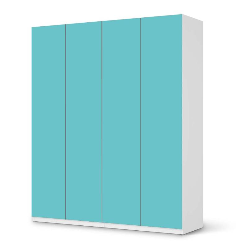 M?belfolie IKEA Pax Schrank 236 cm H?he - 4 T?ren - Design: T?rkisgr?n Light M?belfolie IKEA Pax Schrank 236 cm H?he - 4 T?ren - Design: T?rkisgr?n Light von creatisto