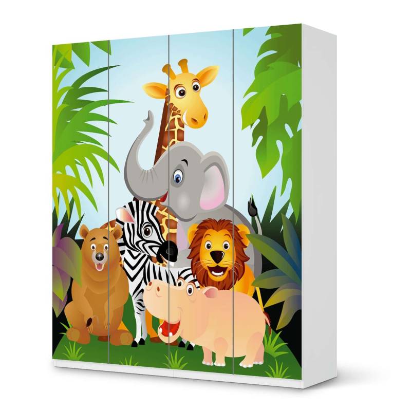 M?belfolie IKEA Pax Schrank 236 cm H?he - 4 T?ren - Design: Wild Animals M?belfolie IKEA Pax Schrank 236 cm H?he - 4 T?ren - Design: Wild Animals von creatisto
