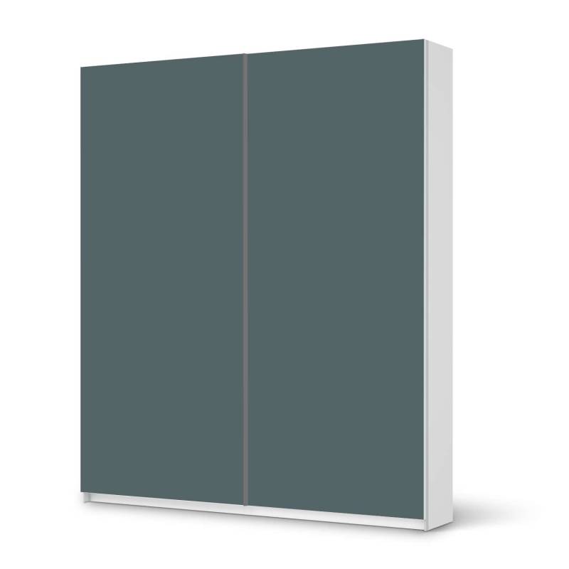 M?belfolie IKEA Pax Schrank 236 cm H?he - Schiebet?r - Design: Blaugrau Light von creatisto