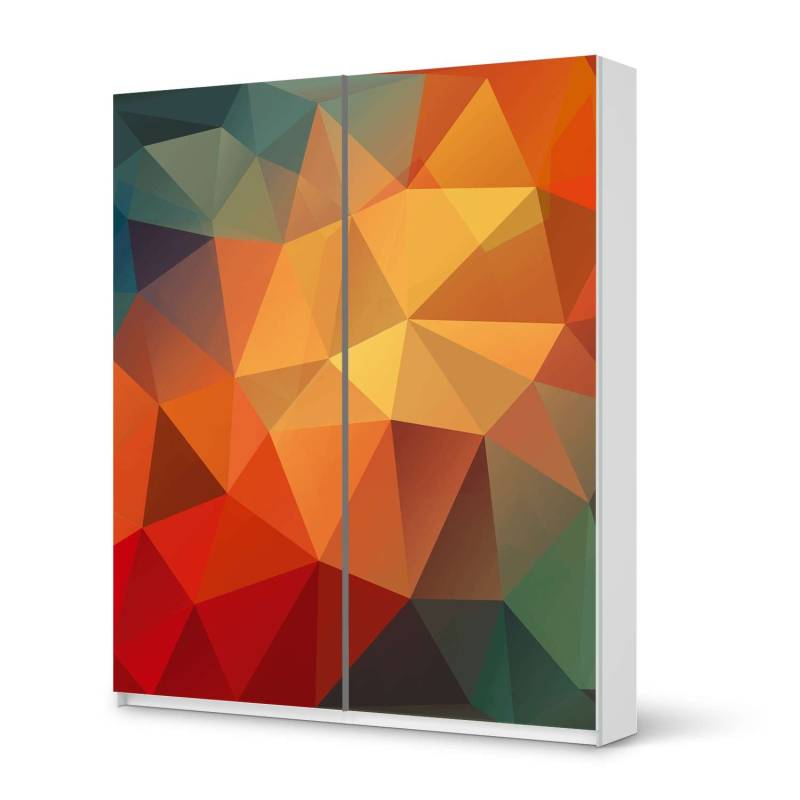 M?belfolie IKEA Pax Schrank 236 cm H?he - Schiebet?r - Design: Polygon von creatisto