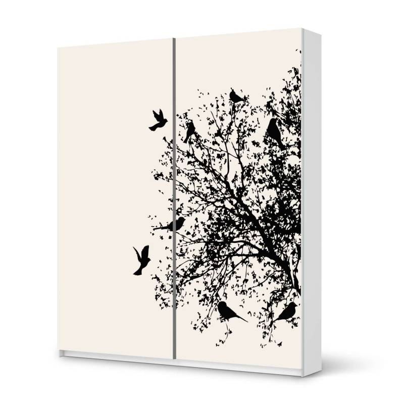M?belfolie IKEA Pax Schrank 236 cm H?he - Schiebet?r - Design: Tree and Birds 2 M?belfolie IKEA Pax Schrank 236 cm H?he - Schiebet?r - Design: Tree and Birds 2 von creatisto