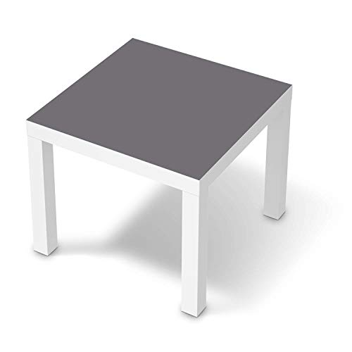Möbeltattoo passend für IKEA Lack Tisch 55x55 cm I Möbeldekoration - Möbel-Aufkleber Folie Tattoo I Deko DIY für Schlafzimmer, Wohnzimmer - Design: Grau Light von creatisto