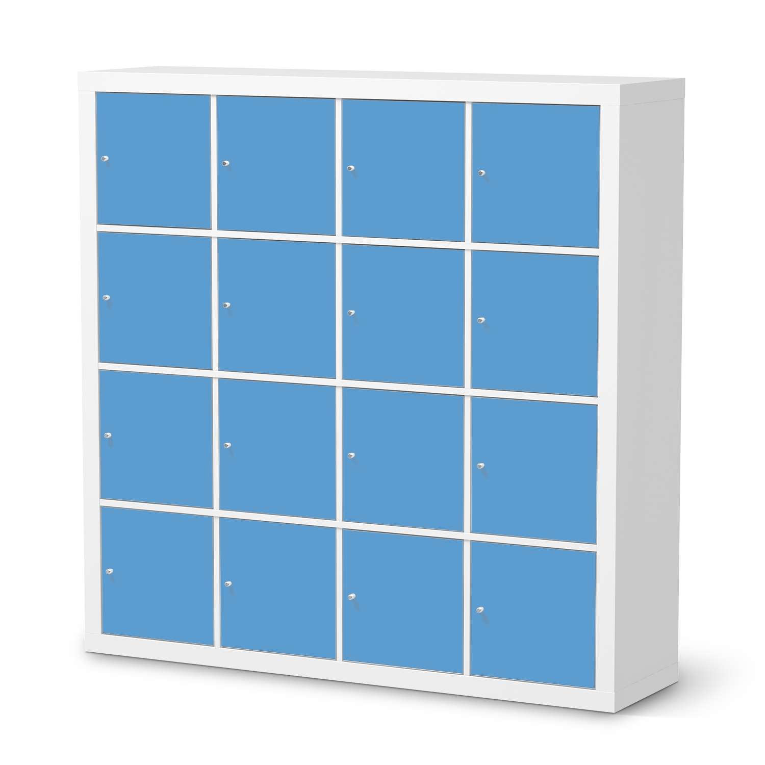 Selbstklebende Folie IKEA Expedit Regal 16 T?ren - Design: Blau Light von creatisto