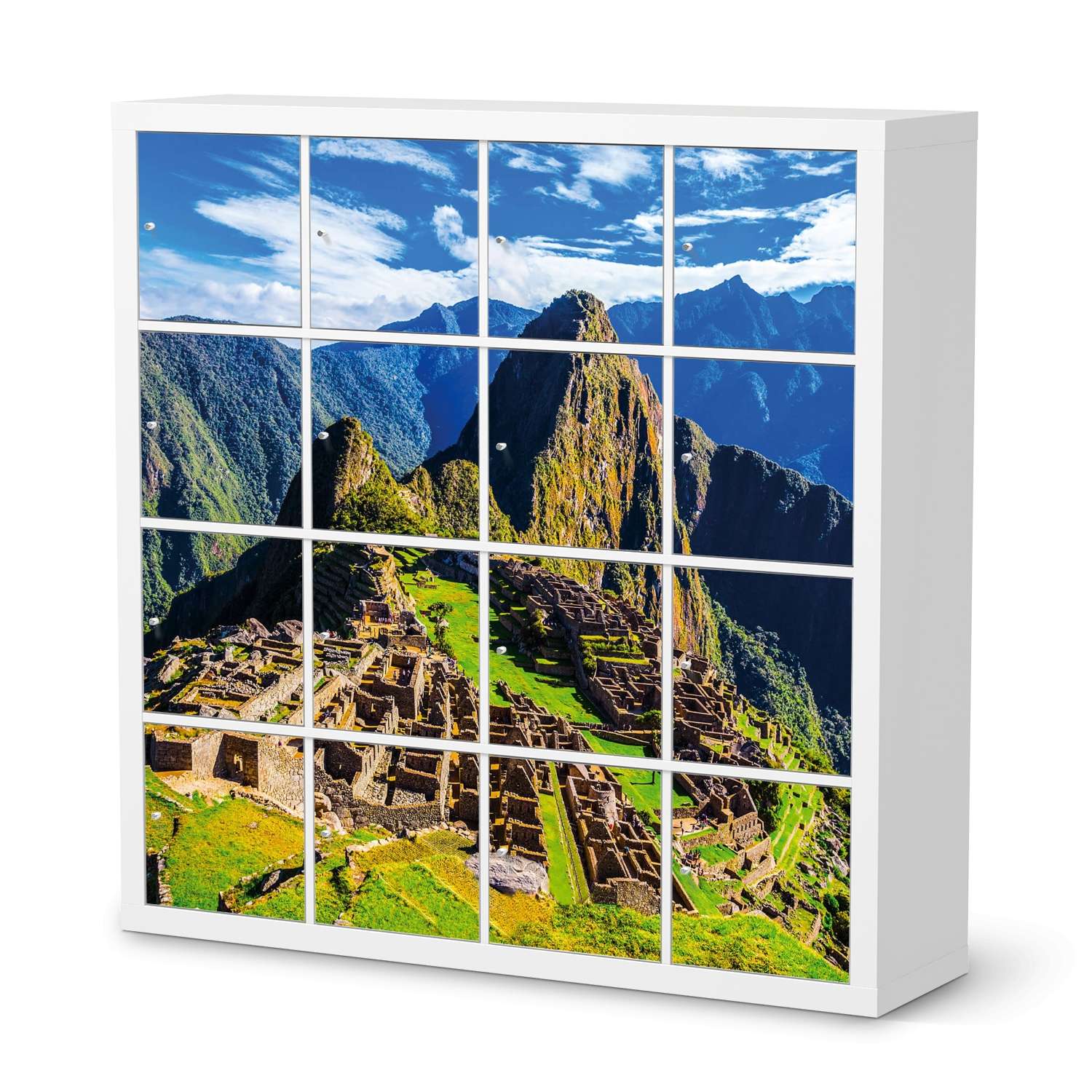 Selbstklebende Folie IKEA Expedit Regal 16 T?ren - Design: Machu Picchu von creatisto