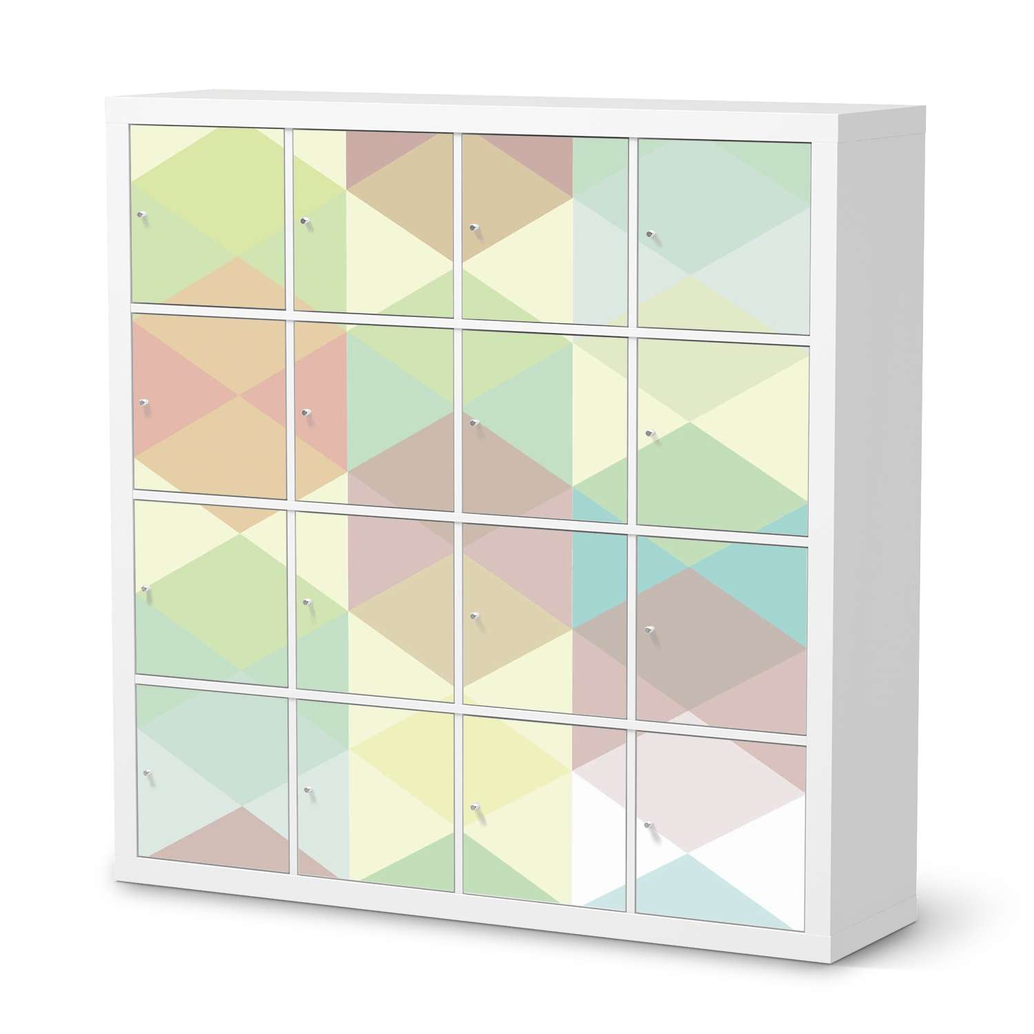 Selbstklebende Folie IKEA Expedit Regal 16 T?ren - Design: Melitta Pastell Geometrie von creatisto