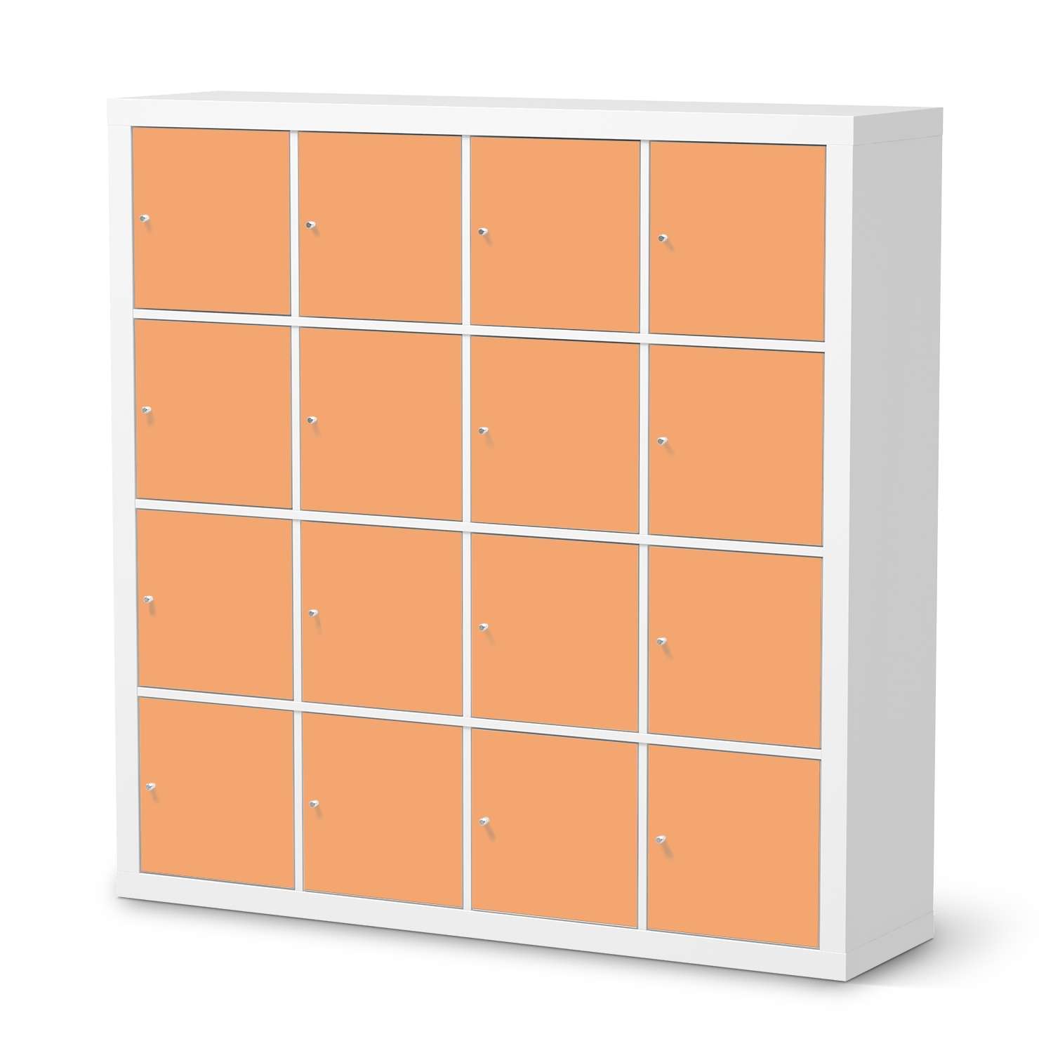 Selbstklebende Folie IKEA Expedit Regal 16 T?ren - Design: Orange Light von creatisto