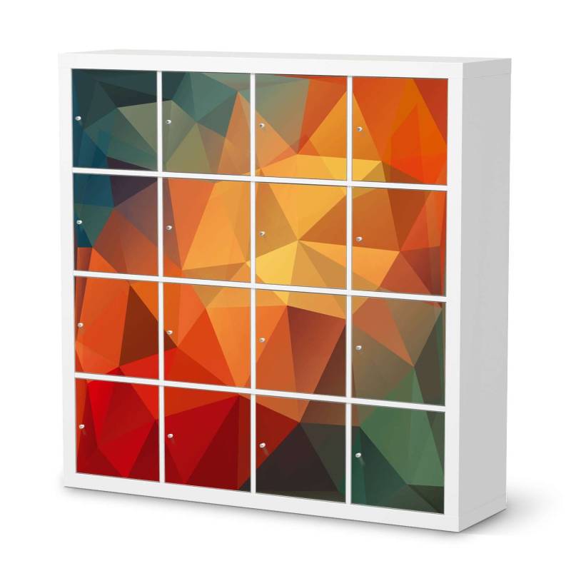 Selbstklebende Folie IKEA Expedit Regal 16 T?ren - Design: Polygon Selbstklebende Folie IKEA Expedit Regal 16 T?ren - Design: Polygon von creatisto