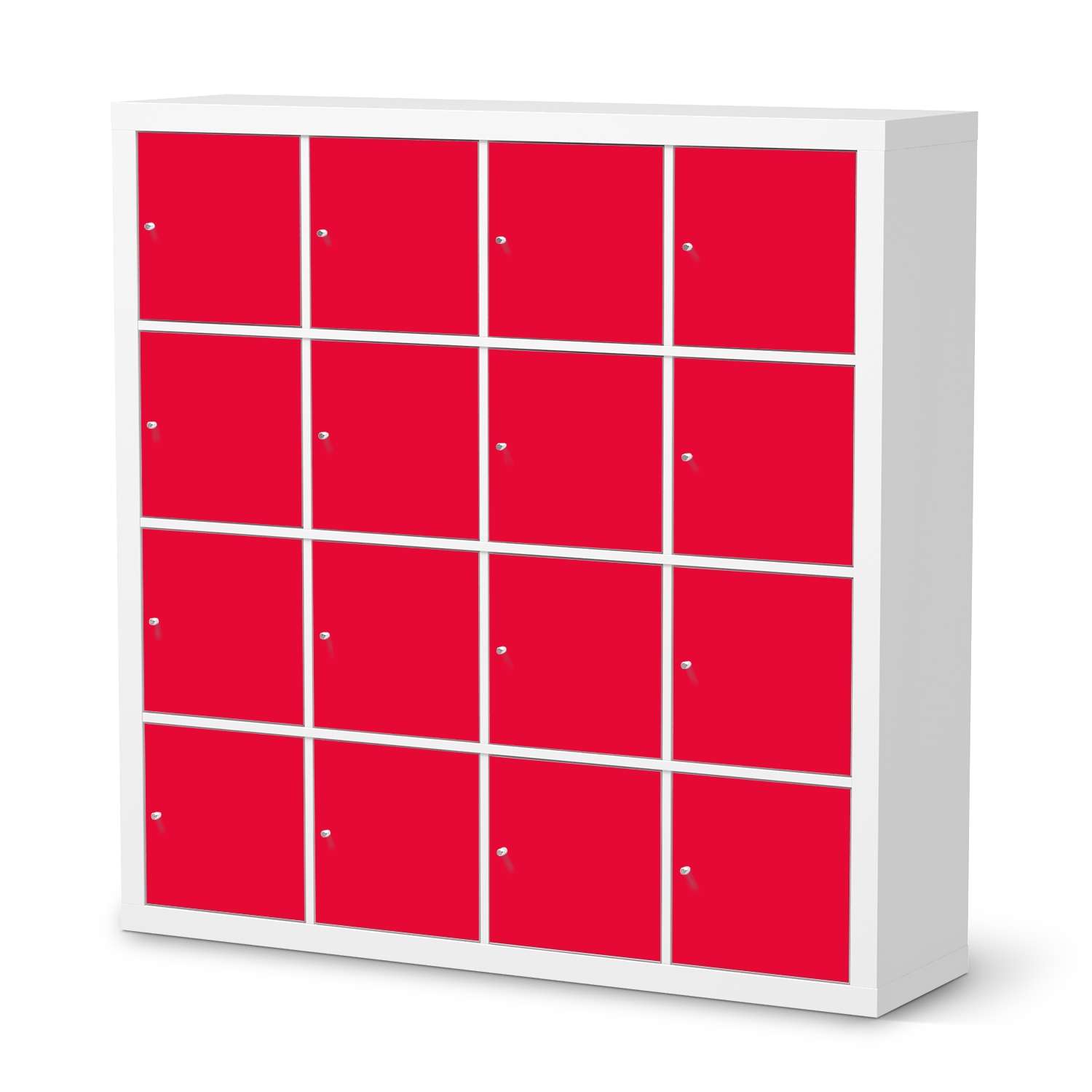 Selbstklebende Folie IKEA Expedit Regal 16 T?ren - Design: Rot Light von creatisto