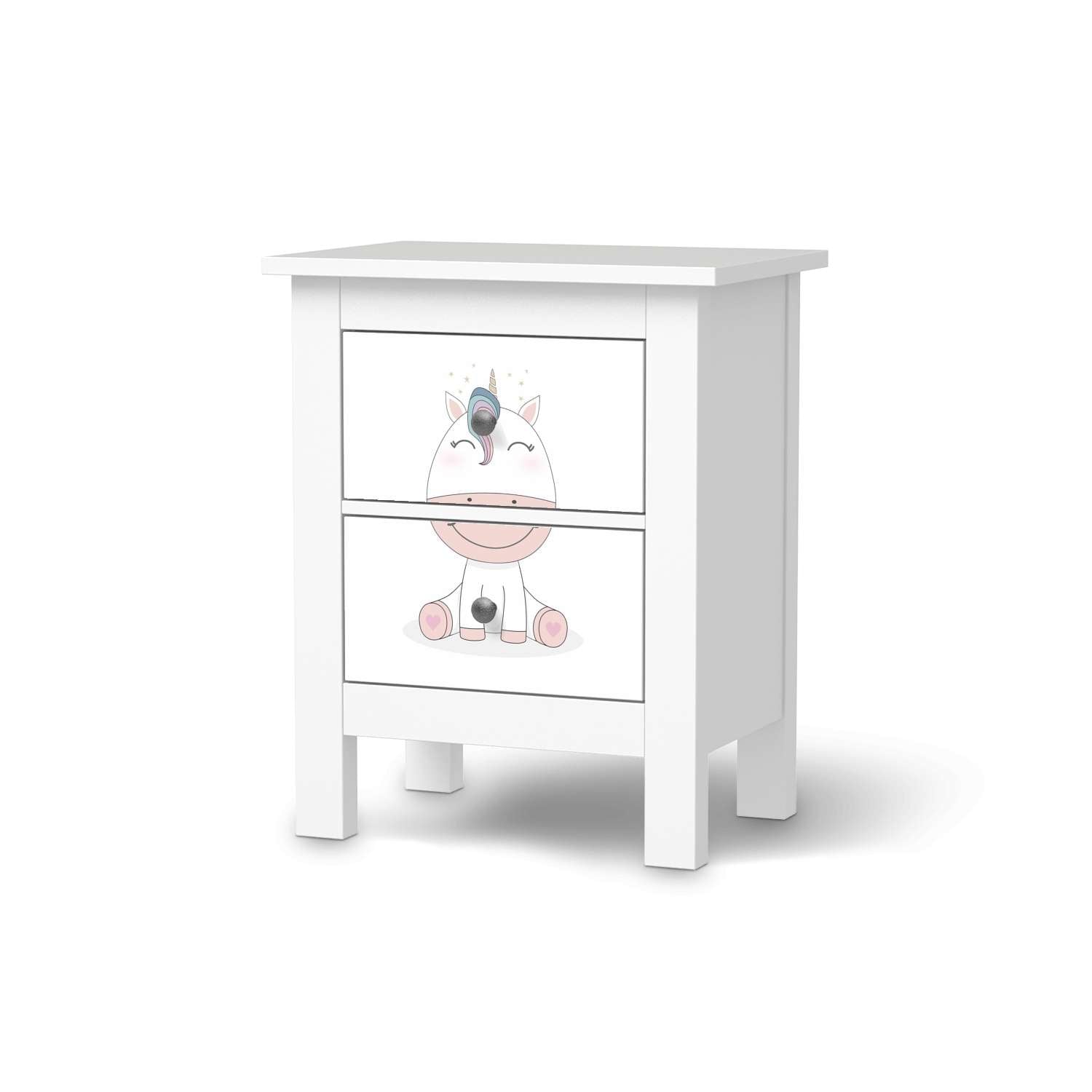 Selbstklebende Folie IKEA Hemnes Kommode 2 Schubladen - Design: Baby Unicorn von creatisto