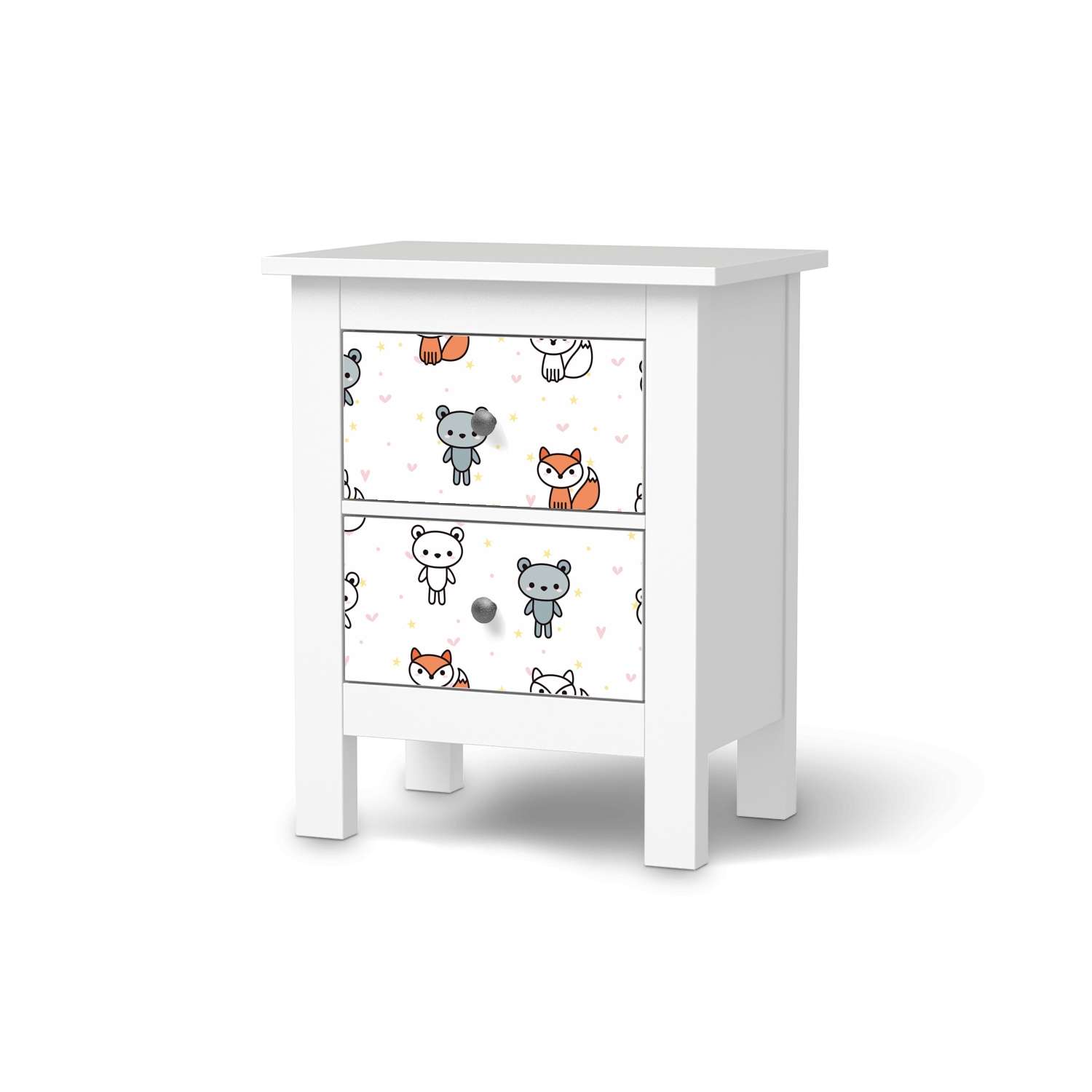 Selbstklebende Folie IKEA Hemnes Kommode 2 Schubladen - Design: Teddy Pattern Selbstklebende Folie IKEA Hemnes Kommode 2 Schubladen - Design: Teddy Pattern von creatisto