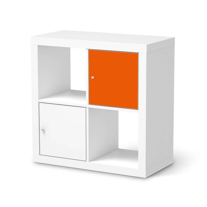 Selbstklebende Folie IKEA Kallax Regal 1 T?re - Design: Orange Dark von creatisto