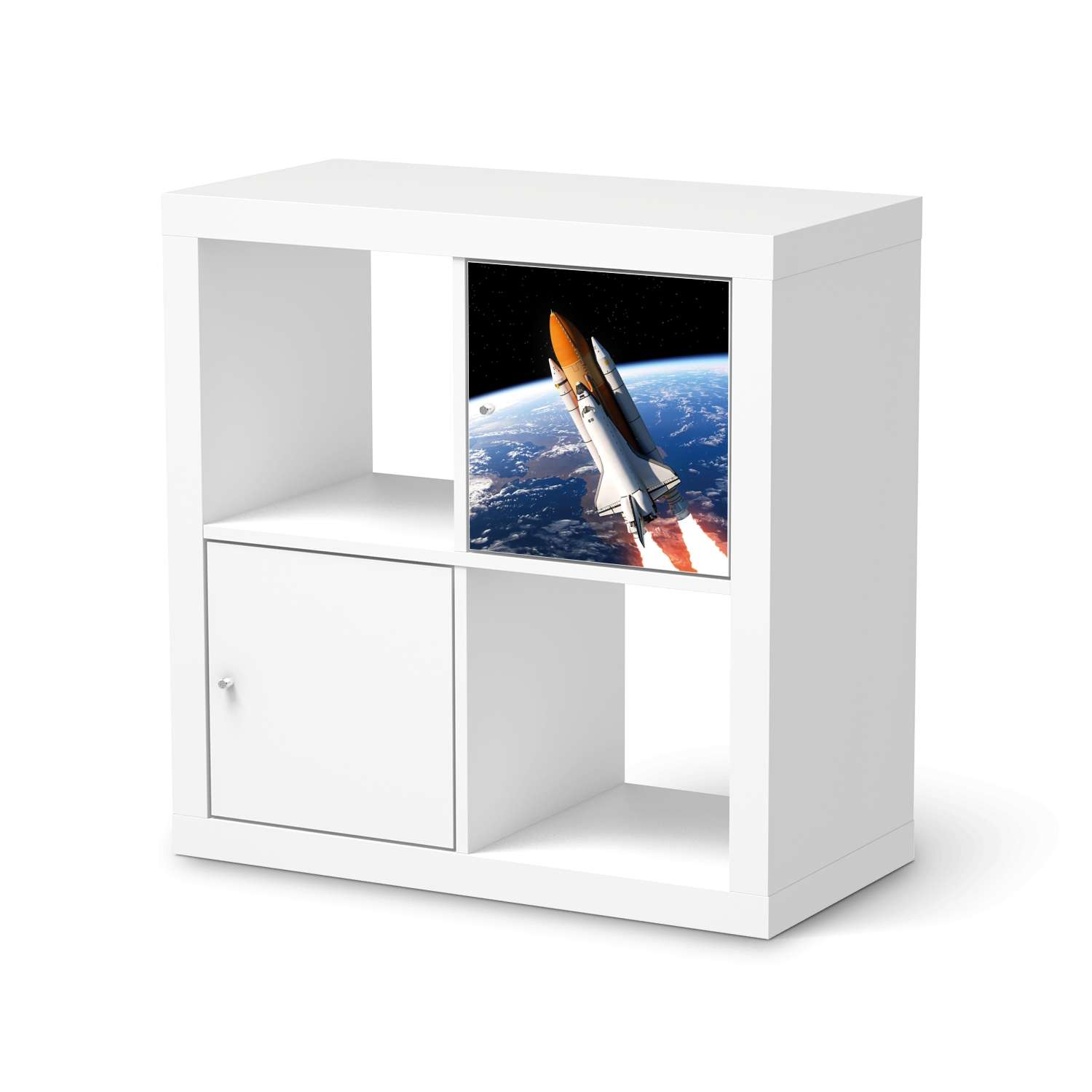 Selbstklebende Folie IKEA Kallax Regal 1 T?re - Design: Space Traveller Selbstklebende Folie IKEA Kallax Regal 1 T?re - Design: Space Traveller von creatisto
