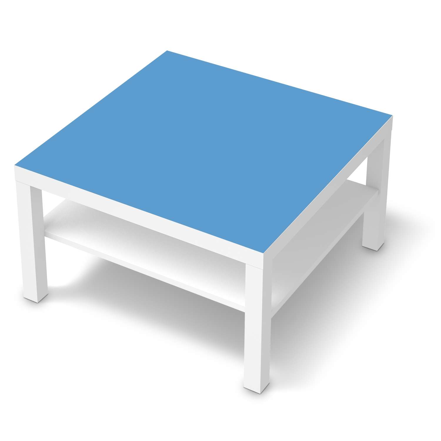 Selbstklebende Folie IKEA Lack Tisch 78x78 cm - Design: Blau Light von creatisto