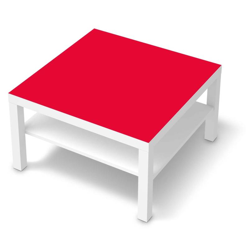 Selbstklebende Folie IKEA Lack Tisch 78x78 cm - Design: Rot Light von creatisto