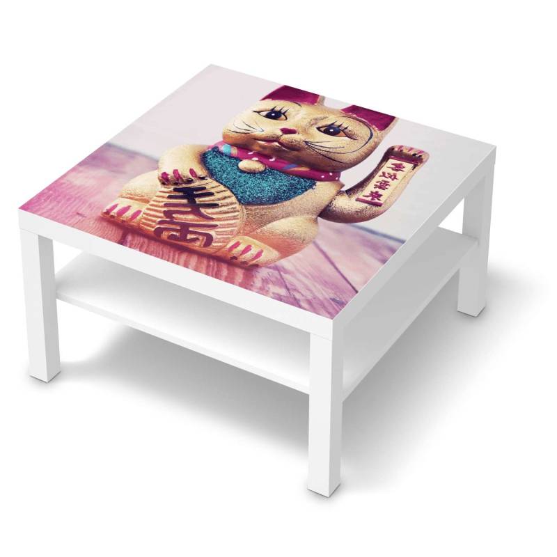 Selbstklebende Folie IKEA Lack Tisch 78x78 cm - Design: Winkekatze von creatisto