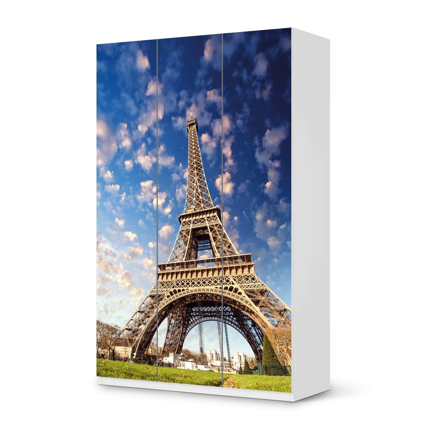 Selbstklebende Folie IKEA Pax Schrank 236 cm H?he - 3 T?ren - Design: La Tour Eiffel von creatisto