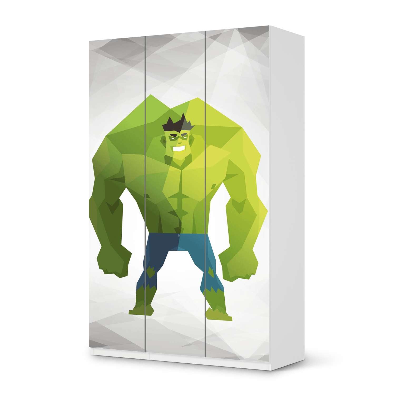 Selbstklebende Folie IKEA Pax Schrank 236 cm H?he - 3 T?ren - Design: Mr. Green Selbstklebende Folie IKEA Pax Schrank 236 cm H?he - 3 T?ren - Design: Mr. Green von creatisto
