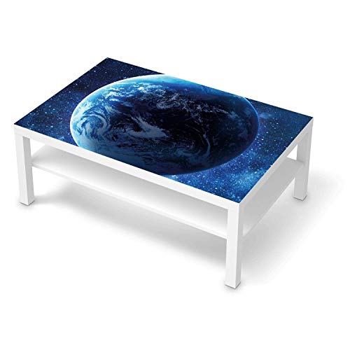 Wandtattoo Möbel passend für IKEA Lack Tisch 118x78 cm I Möbeldeko - Möbel-Sticker Aufkleber Folie I Innendekoration für Schlafzimmer und Wohnzimmer - Design: Planet Blue von creatisto