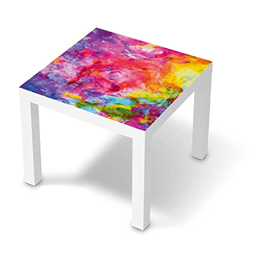 Wandtattoo Möbel passend für IKEA Lack Tisch 55x55 cm I Möbeldeko - Möbel-Sticker Aufkleber Folie I Innendekoration für Schlafzimmer und Wohnzimmer - Design: Abstract Watercolor von creatisto