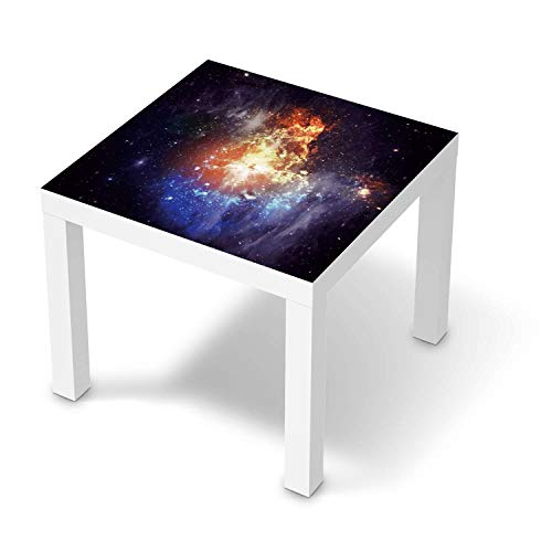 Wandtattoo Möbel passend für IKEA Lack Tisch 55x55 cm I Möbeldeko - Möbel-Sticker Aufkleber Folie I Innendekoration für Schlafzimmer und Wohnzimmer - Design: Nebula von creatisto