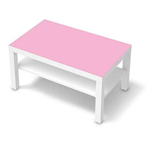 Wandtattoo Möbel passend für IKEA Lack Tisch 90x55 cm I Möbelaufkleber - Möbel-Tattoo Sticker Aufkleber I Wohnen und Dekorieren für Wohnzimmer und Schlafzimmer - Design: Pink Light von creatisto