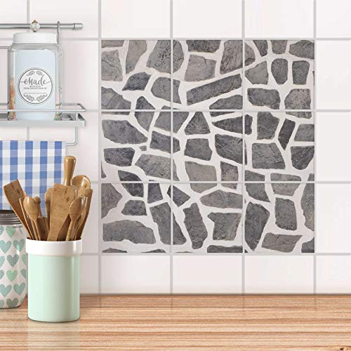 Fliesenmosaik für Küche und Bad I Fliesen Aufkleber Folie selbstklebend I Fliesen renovieren - Dekorfliesen für Küchen- und Badfliesen I Design: Steinmosaik Fliesenmosaik für Küche und Bad I Fliesen Aufkleber Folie selbstklebend I Fliesen renovieren - Dekorfliesen für Küchen- und Badfliesen I Design: Steinmosaik von creatisto