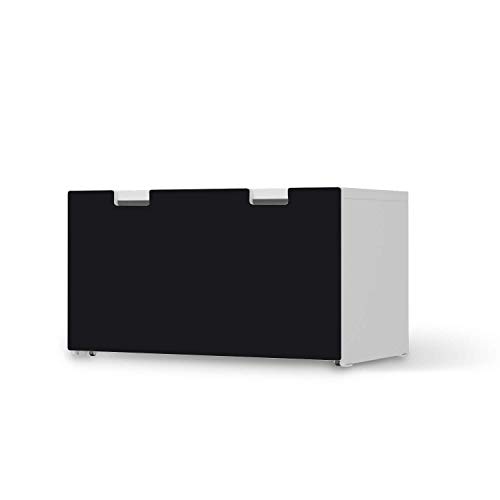 Kinder Möbelfolie selbstklebend - passend für IKEA Stuva Banktruhe I Tolle Deko - Möbelaufkleber für Kinderzimmer und Babyzimmer I Design: Schwarz von creatisto