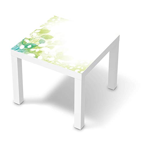 Klebe-Folie Möbel passend für IKEA Lack Tisch 55x55 cm I Möbelfolie - Möbel-Folie Tattoo Sticker I Schöner Wohnen für Schlafzimmer und Wohnzimmer - Design: Flower Light von creatisto