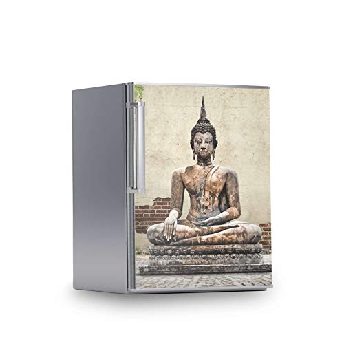 Kühlschrank Folie I Deko für Kühlschrankfront - Sticker Aufkleber selbstklebend I Wandtattoo Küche - Design: Relaxing Buddha von creatisto