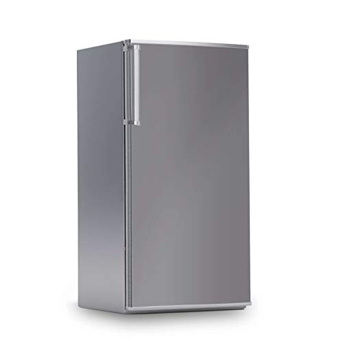 Kühlschrank Folie I Deko für Kühlschrankfront - Sticker Aufkleber selbstklebend I Wandtattoo Küche - Farbe: Grau Light von creatisto