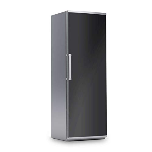 Kühlschrank Folie I Dekofolie für Kühlschranktür - Sticker Folie selbstklebend I Dekoration Küche - Farbe: Schwarz von creatisto