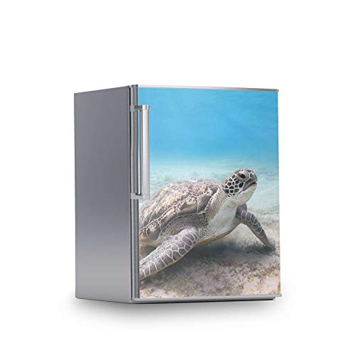 Kühlschrank Wandtattoo I Dekoraufkleber für Kühlschranktür - Klebefolie Sticker selbstklebend I Klebefolie Küche - Design: Green Sea Turtle von creatisto