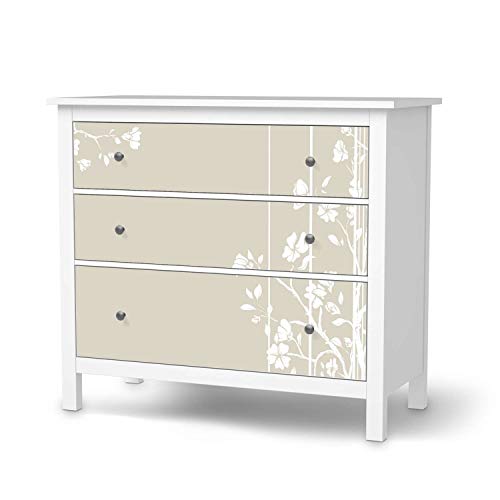creatisto Möbeltattoo passend für IKEA Hemnes Kommode 3 Schubladen I Möbelaufkleber - Möbel-Folie Tattoo Sticker I Wohn Deko Ideen für Esszimmer, Wohnzimmer - Design: Florals Plain 3 creatisto Möbeltattoo passend für IKEA Hemnes Kommode 3 Schubladen I Möbelaufkleber - Möbel-Folie Tattoo Sticker I Wohn Deko Ideen für Esszimmer, Wohnzimmer - Design: Florals Plain 3 von creatisto