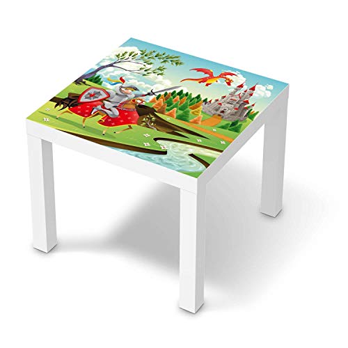 Wandtattoo Möbel für Kinder - passend für IKEA Lack Tisch 55x55 cm I Tolle Möbelaufkleber für Kinder-Zimmer Deko I Design: Fairytale von creatisto