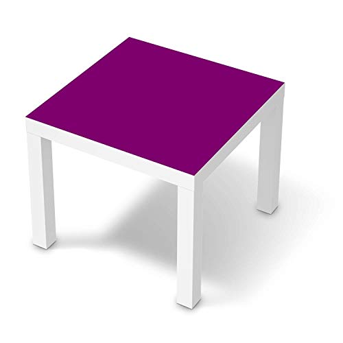 Wandtattoo Möbel passend für IKEA Lack Tisch 55x55 cm I Möbeldeko - Möbel-Sticker Aufkleber Folie I Innendekoration für Schlafzimmer und Wohnzimmer - Design: Flieder Dark von creatisto