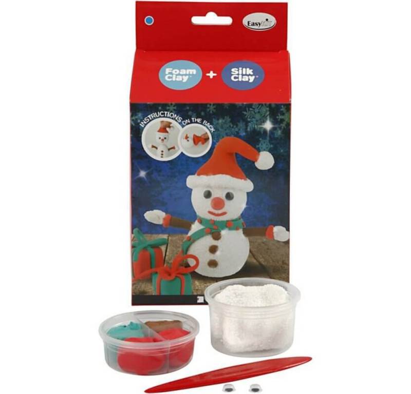 creativ company Bastelnaturmaterial Bastelset Funny Friends Schneemann von creativ company