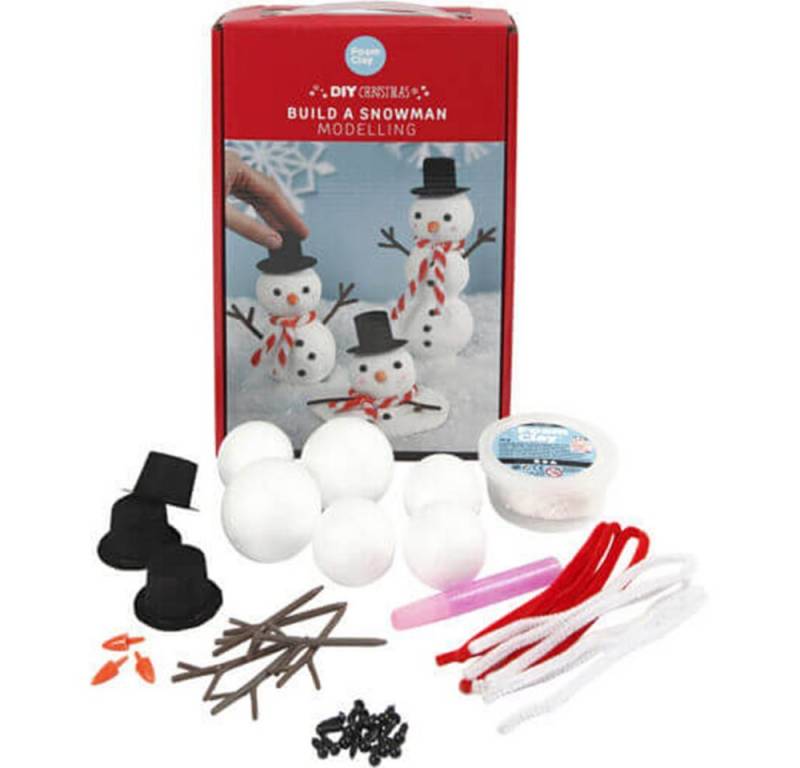creativ company Bastelnaturmaterial Kreativ Set Baue einen Schneemann von creativ company