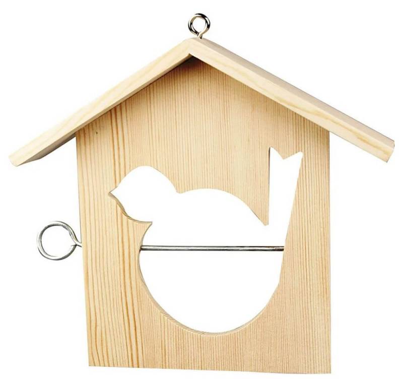 creativ company Bastelnaturmaterial Vogelfutterhaus aus Kiefernholz von creativ company