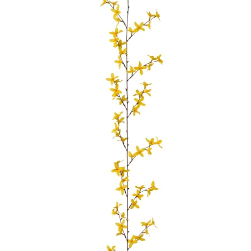 creativ home Künstliche Forsythien-Girlande 160cm GELB. Frühlingsgirlande Osterdeko Frühlingsdeko Blumen Girlande, 3020221-00 von creativ home
