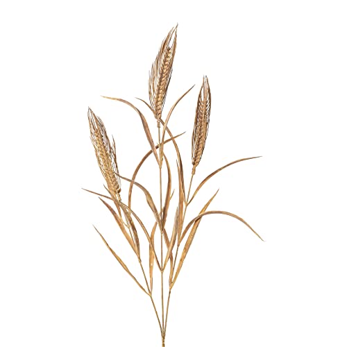 creativ home Künstlicher ROGGEN in Trockenblumenoptik. Getreide ca 79cm. Künstliches Korn, Weizen. BRAUN von creativ home