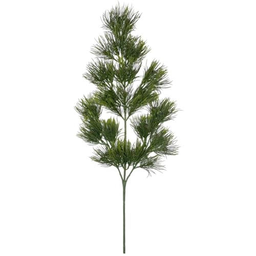 creativ home Künstlicher Kiefernzweig 84cm. Kunstpflanze Kiefer Winterdeko Tannenzweig Winterdeko Weihnachtsdeko GRÜN von creativ home