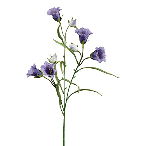 creativ home Kunstblume Campanula, 65cm, Glockenblume Künstliche Blume Seidenblume Blüte Kunstpflanze, Violett LILA von creativ home