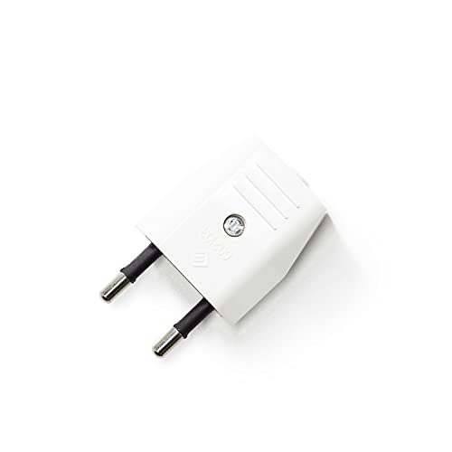 creative cables - Europa-Stecker Creative Plug 2-polig, 10A - Weiß von creative cables