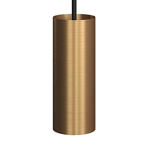 creative cables Tub-E14 Scheinwerfer-Röhre mit E14-Doppel-Gewindering-Fassung - Bronze satiniert creative cables Tub-E14 Scheinwerfer-Röhre mit E14-Doppel-Gewindering-Fassung - Bronze satiniert von creative cables