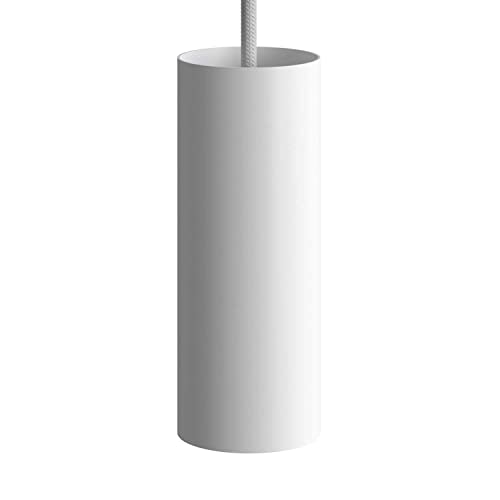 Tub-E14 Scheinwerfer-Röhre mit E14-Doppel-Gewindering-Fassung - Mattweiß von creative cables